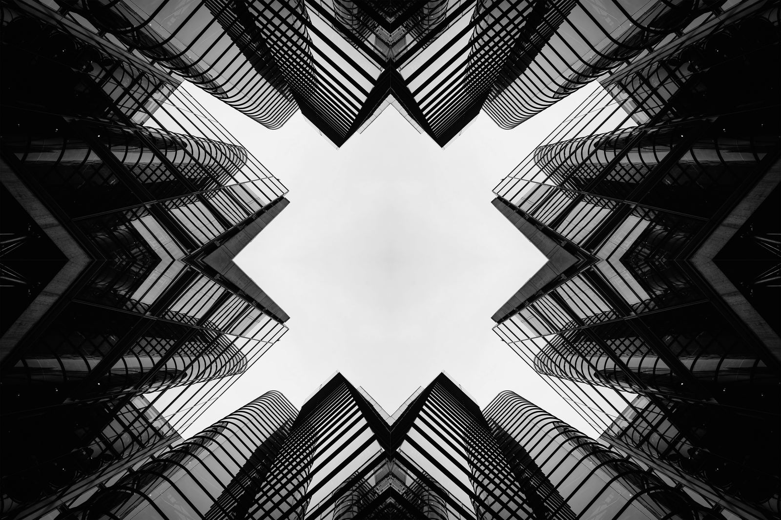 Abstrakte Architekturlinien als Bildsprache für Struktur und Selektivität